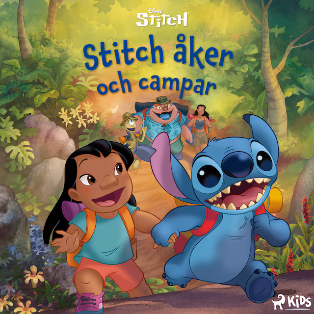 Omslag: Stitch åker och campar