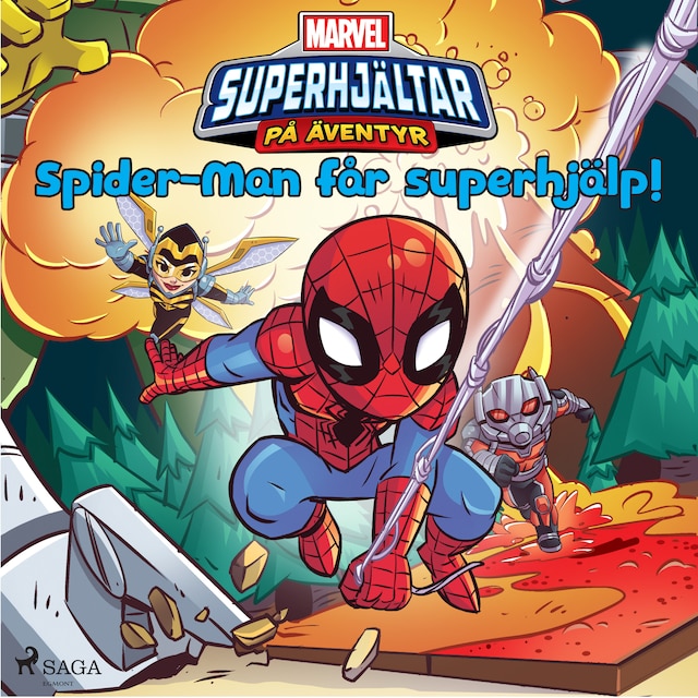 Omslag: Superhjältar på äventyr - Spider-Man får superhjälp!