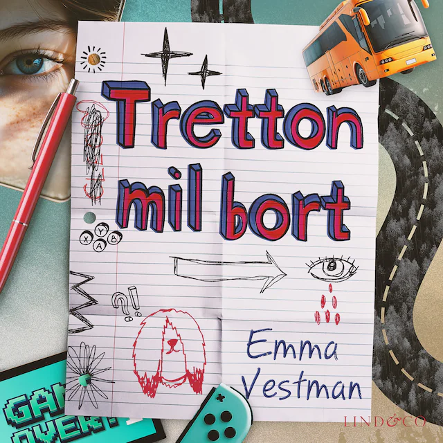 Omslag: Tretton mil bort