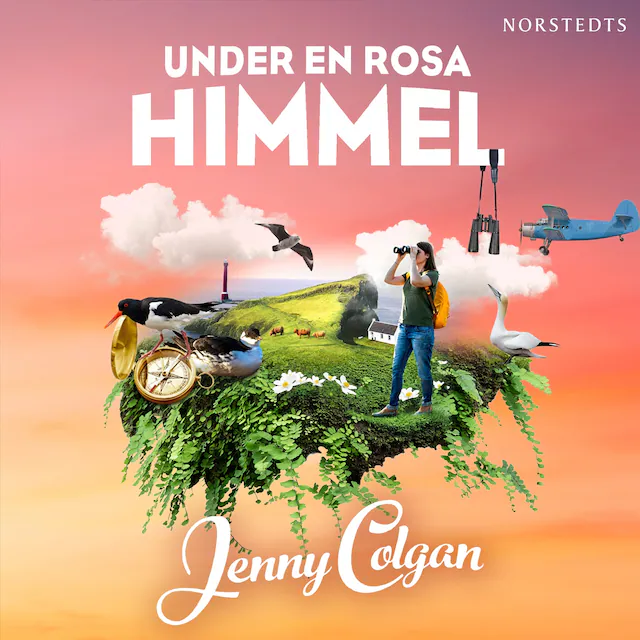 Omslag: Under en rosa himmel