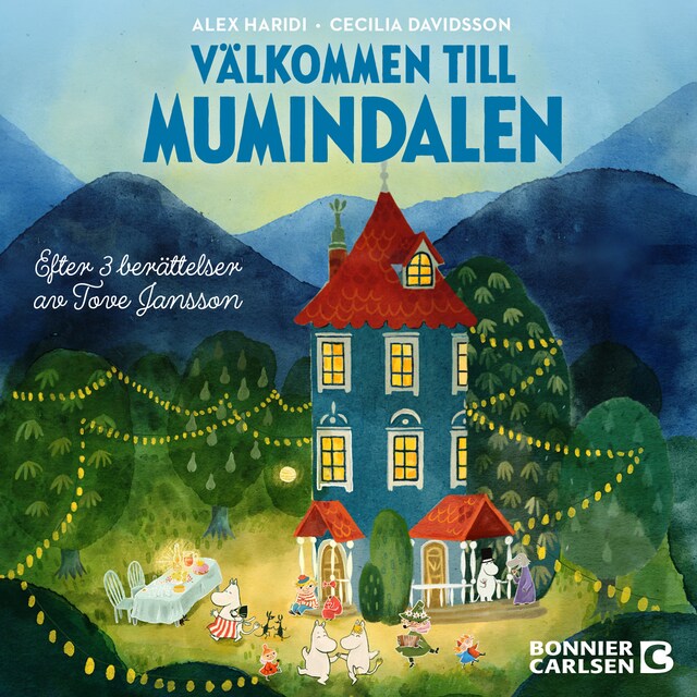 Omslag: Välkommen till Mumindalen : efter 3 berättelser av Tove Jansson