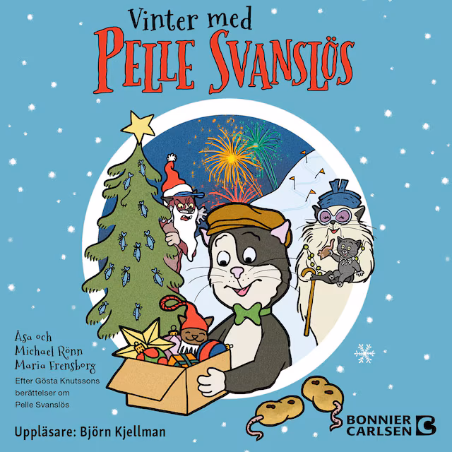 Omslag: Vinter med Pelle Svanslös. Samlingsvolym